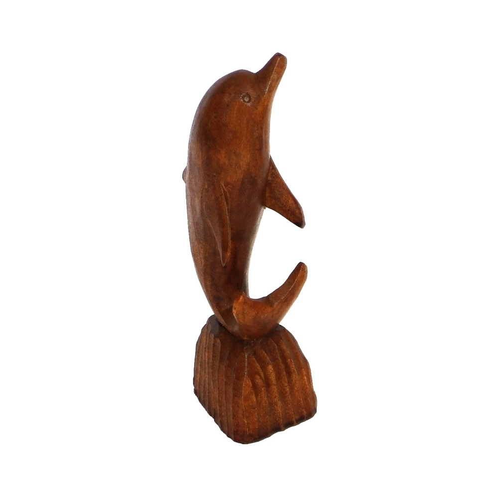Delfín Coral de Madera 15cms - Imagen 2