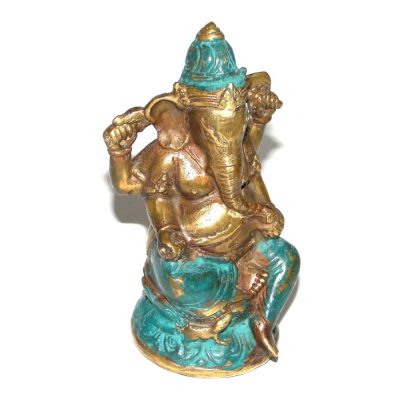 Ganesha Sentado en Bronce 10cms