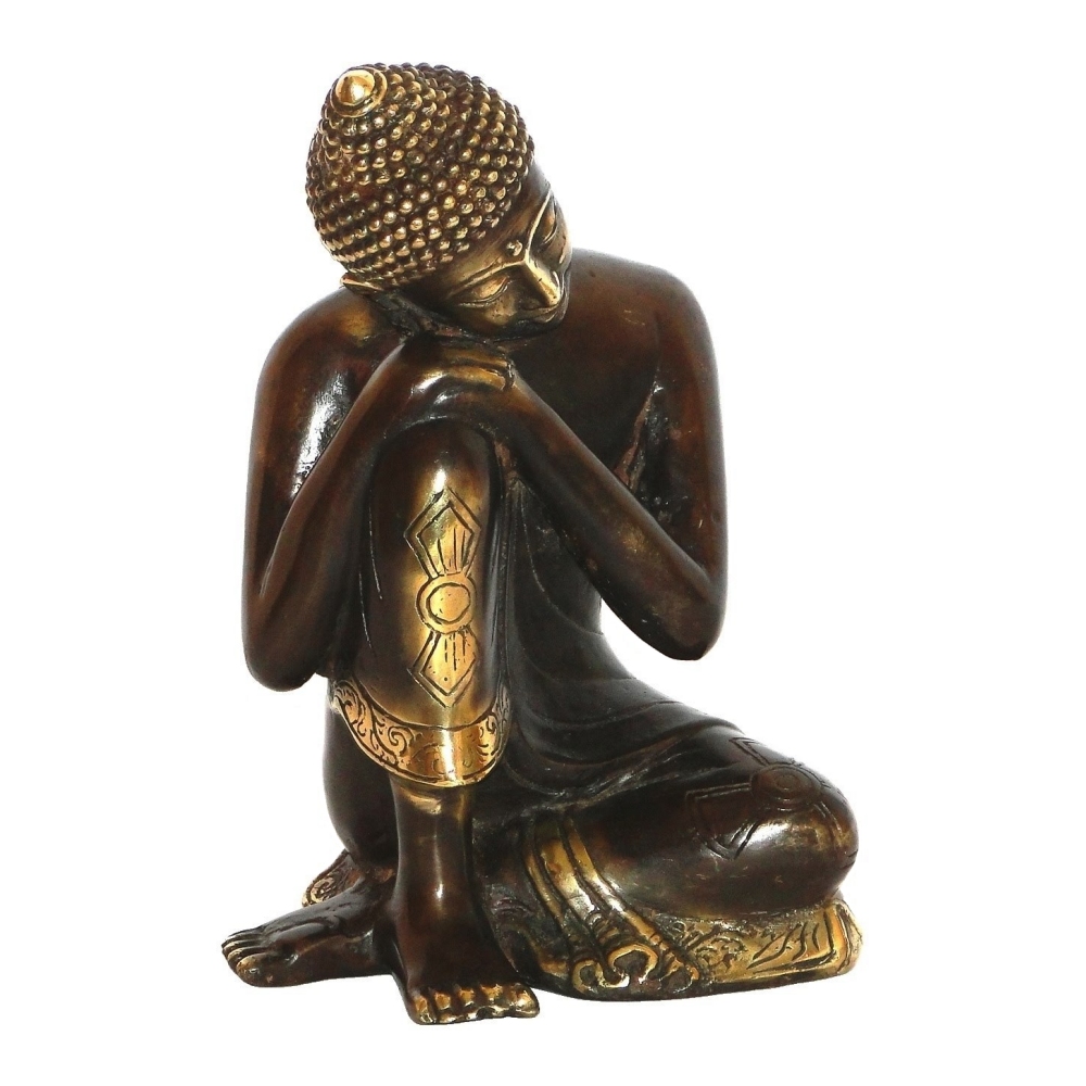 Budha Sentado de Bronce 25cms - Imagen 2