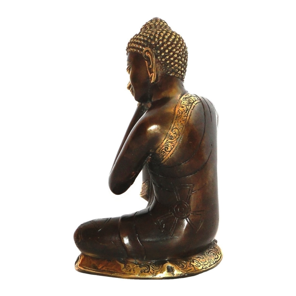 Budha Sentado de Bronce 25cms - Imagen 3