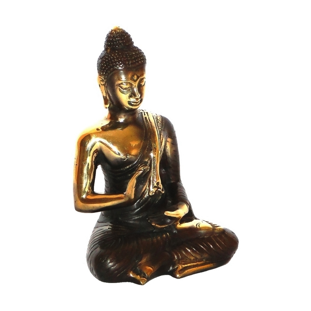 Budha Sentado de Bronce 14cms - Imagen 2