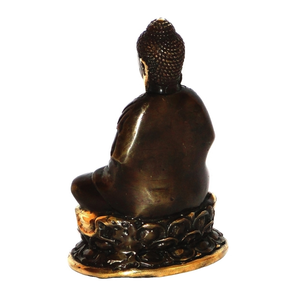 Budha Sentado de Bronce 15cms - Imagen 3