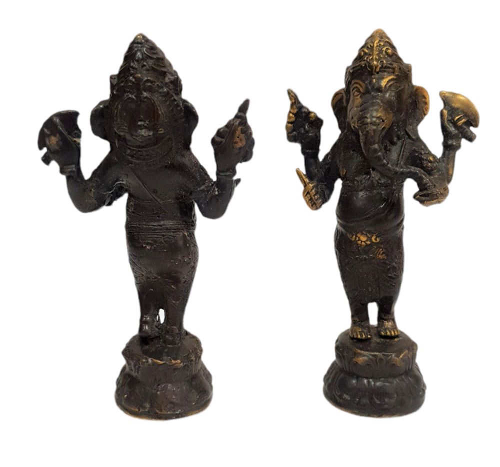 Ganesha de Pie en Bronce 14cms - Imagen 3