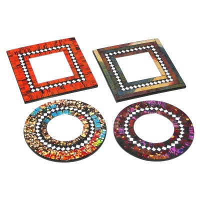 Espejo Mosaico 20cms redondos y cuadrado