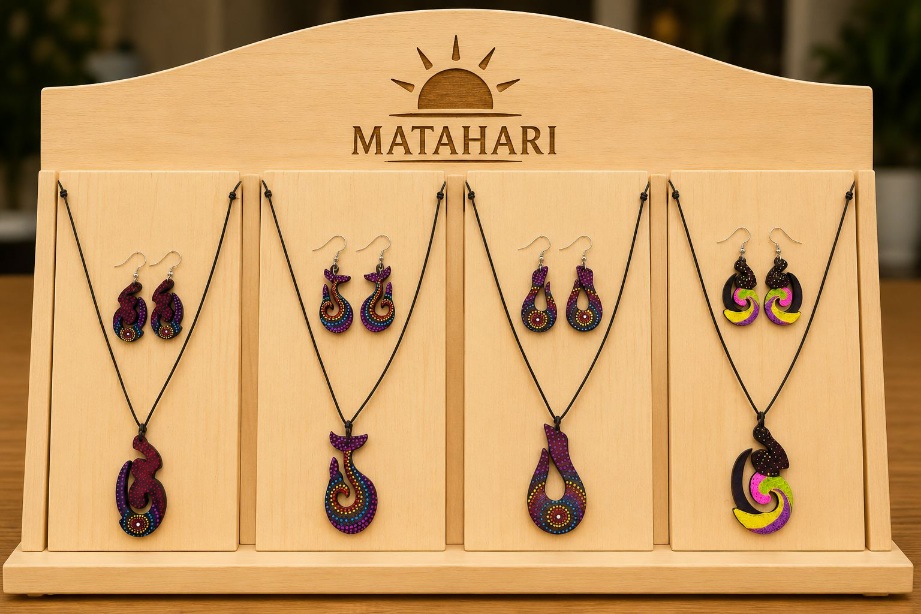 Set Collar/Aros en Madera