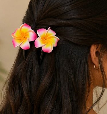 Pinzas con Flor Set de 2