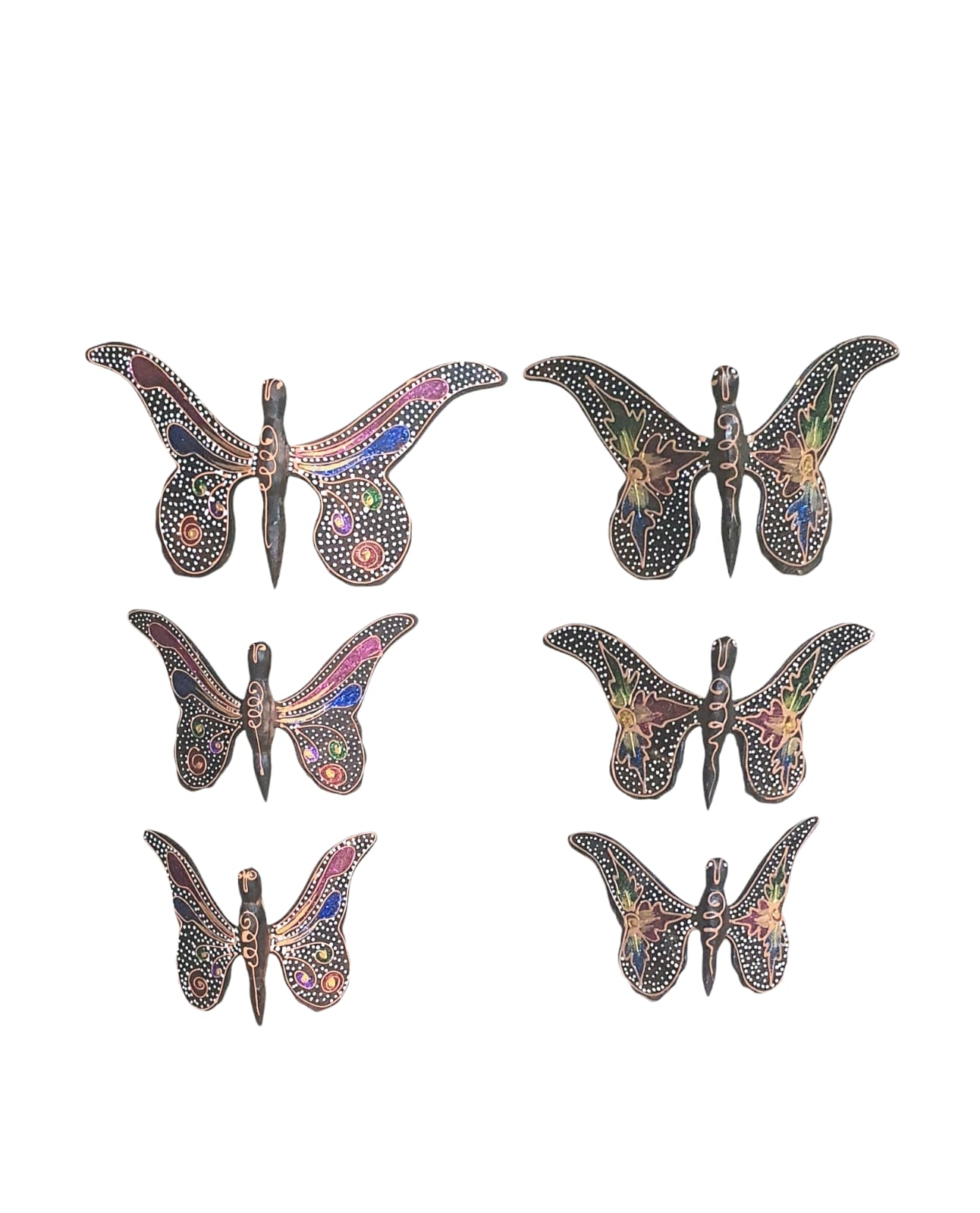 Mariposas, pajaros,libelula de Madera Set de 3