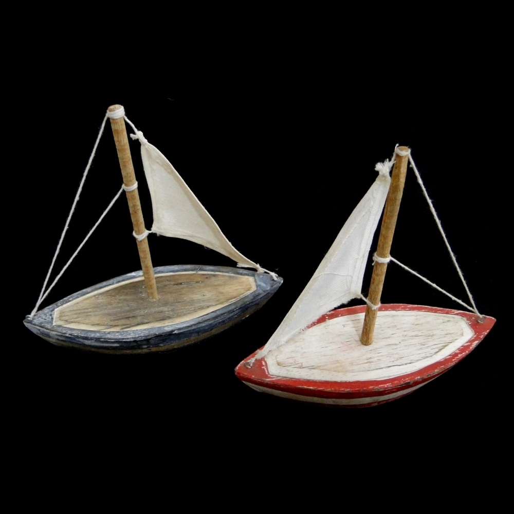 Bote con Vela Chico de Madera