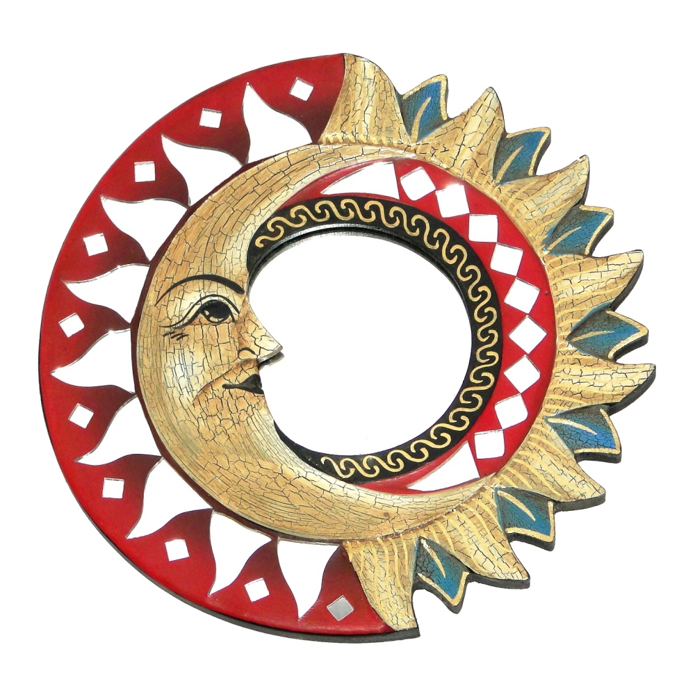 Espejo sol luna 20cm con mosaico - Imagen 7