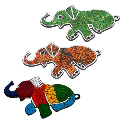 Elefante mosaico  chico 30 cm