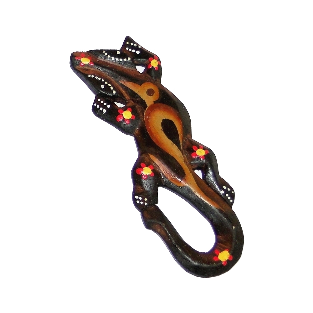 Magnético de Lagarto Rapa Nui y Puntillismo 15cm - Imagen 5