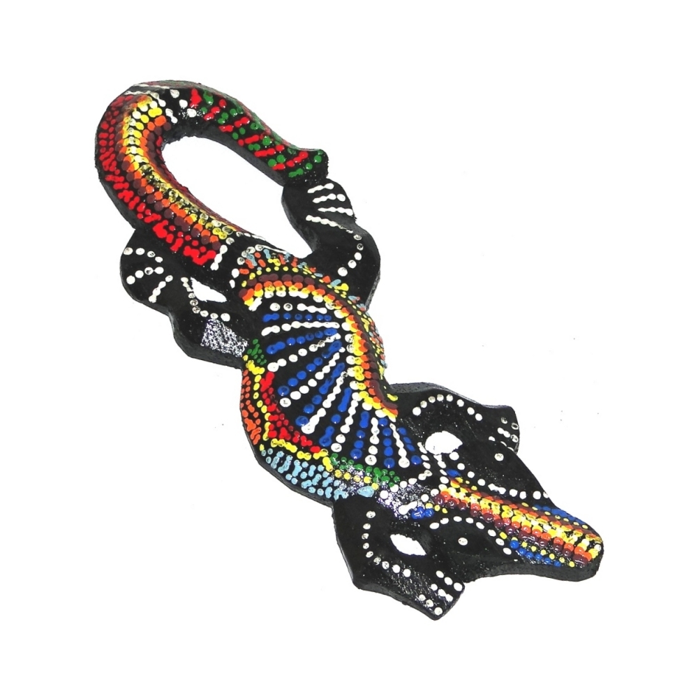 Magnético de Lagarto Rapa Nui y Puntillismo 15cm - Imagen 6