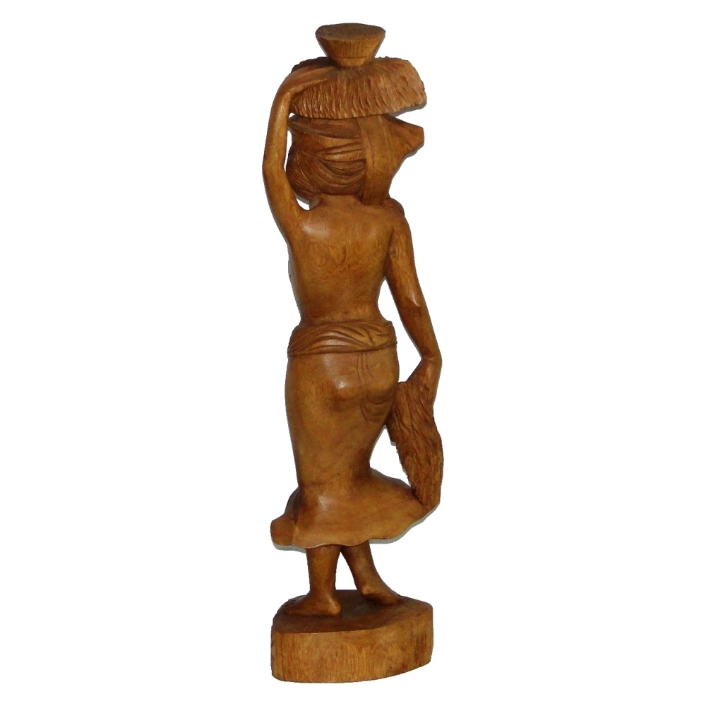 Escultura Mujer Mix de Madera 70cms - Imagen 5