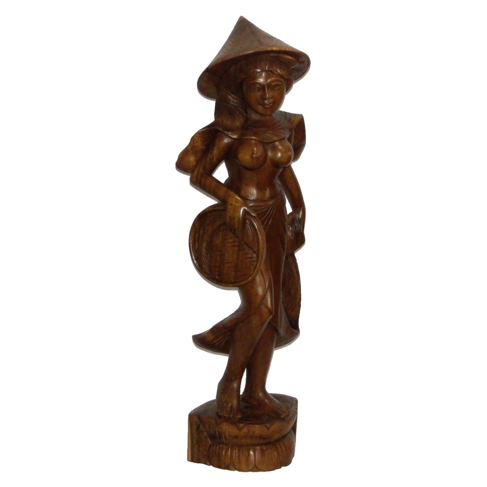 Escultura Mujer Mix de Madera 70cms - Imagen 6