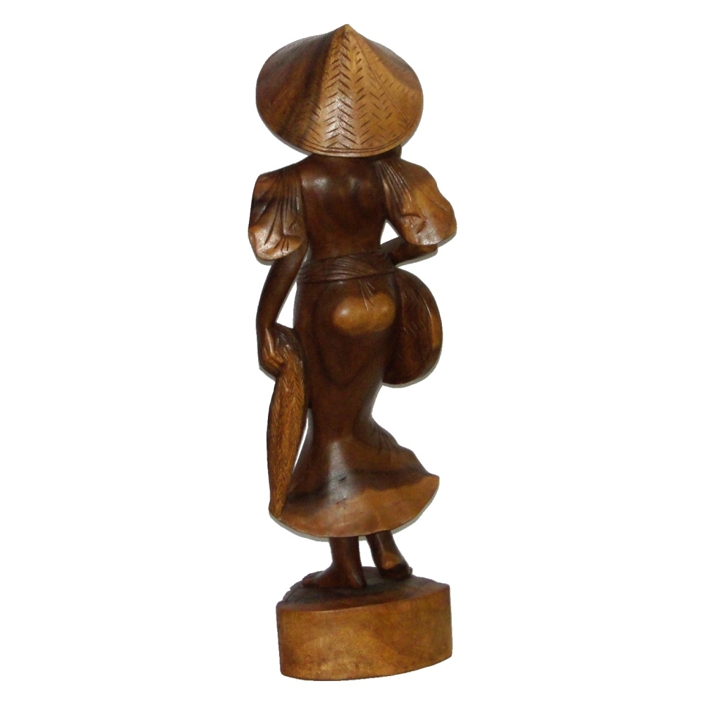 Escultura Mujer Mix de Madera 70cms - Imagen 7