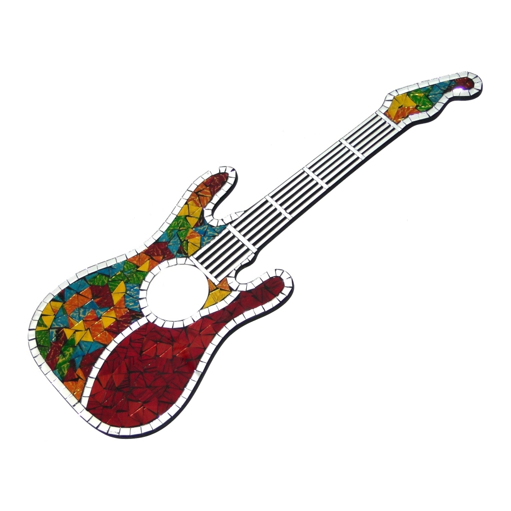 Guitarra mosaico eléctrica 80cm (solo retiro en el local) - Imagen 3