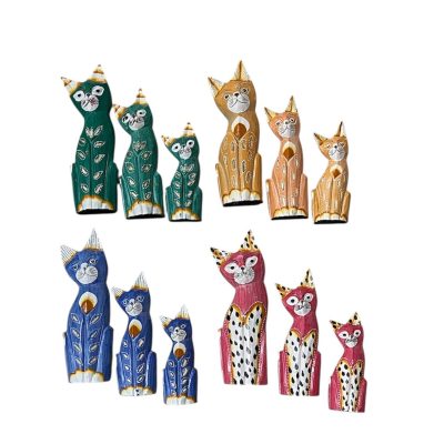 Set de gatos  30,25,20 cm