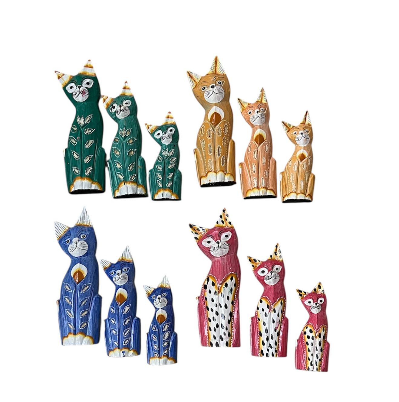 Set de gatos 30,25,20 cm