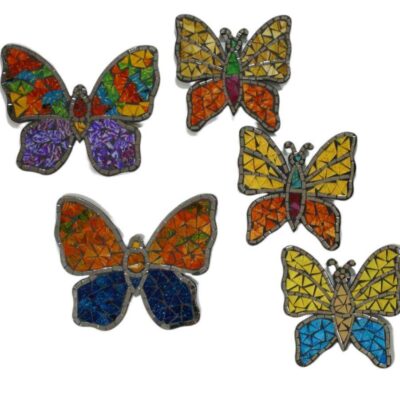 Mariposa mosaico 22cm con y sin antena 3modelos