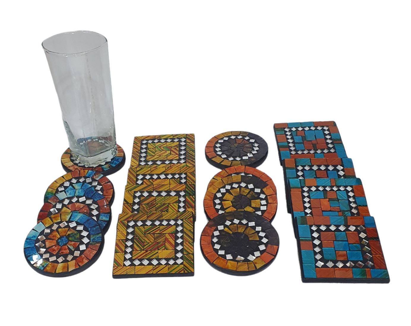 Porta vaso mosaico set 4