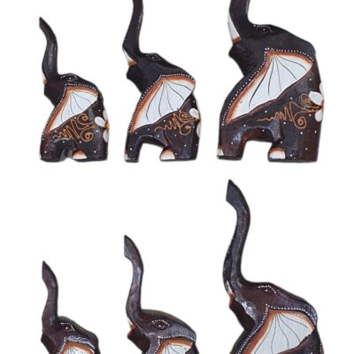 Elefante set 3 trompa arriba