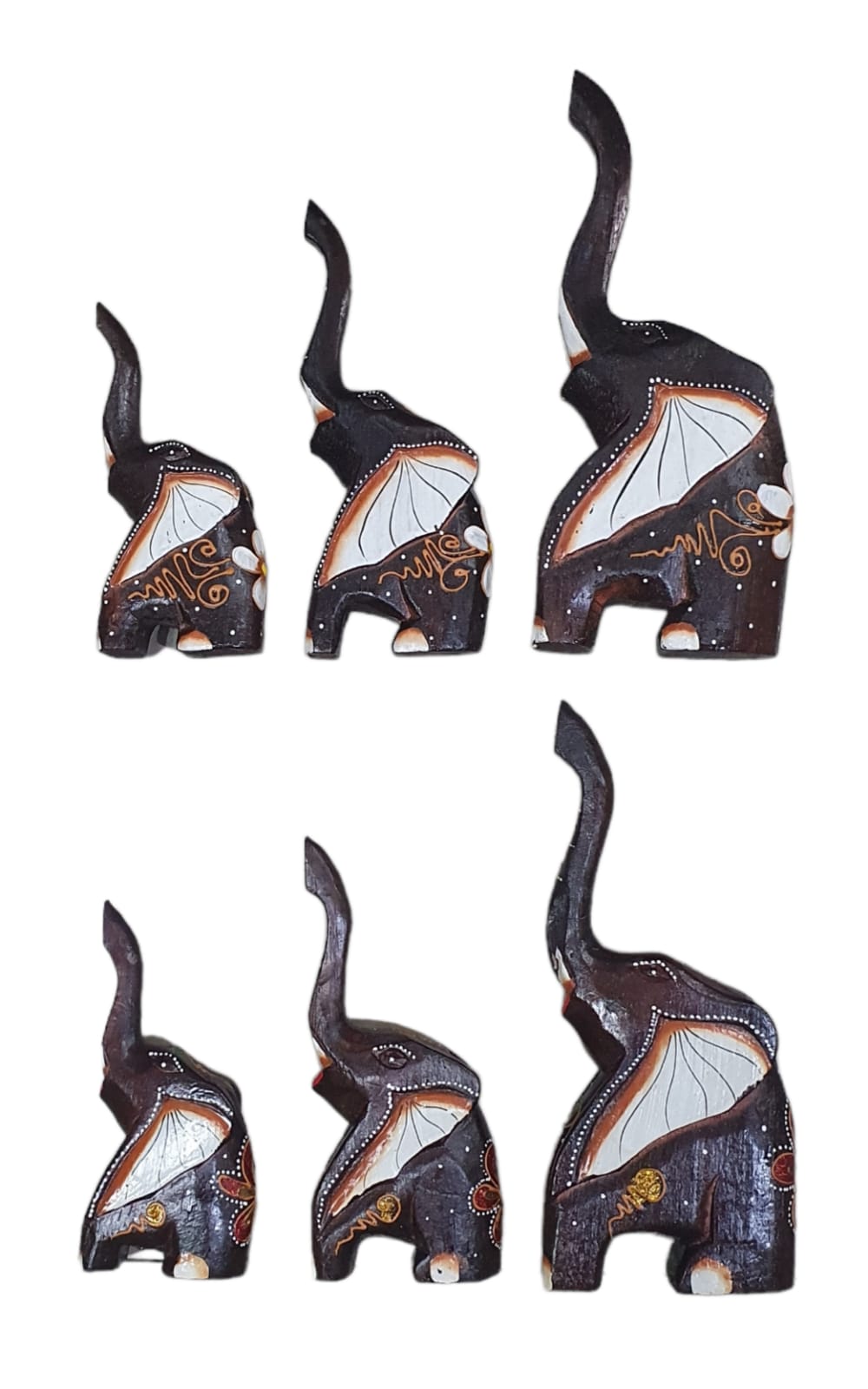 Elefante set 3 trompa arriba