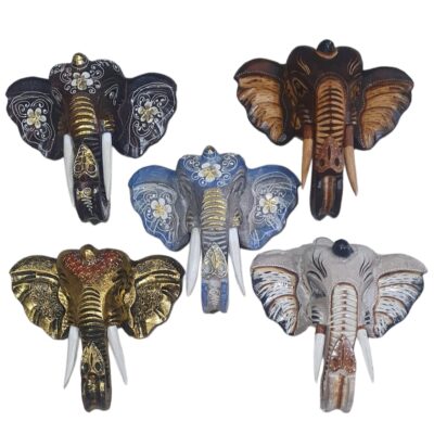 Cabeza elefante 25 cm (queda solo puntillismo)