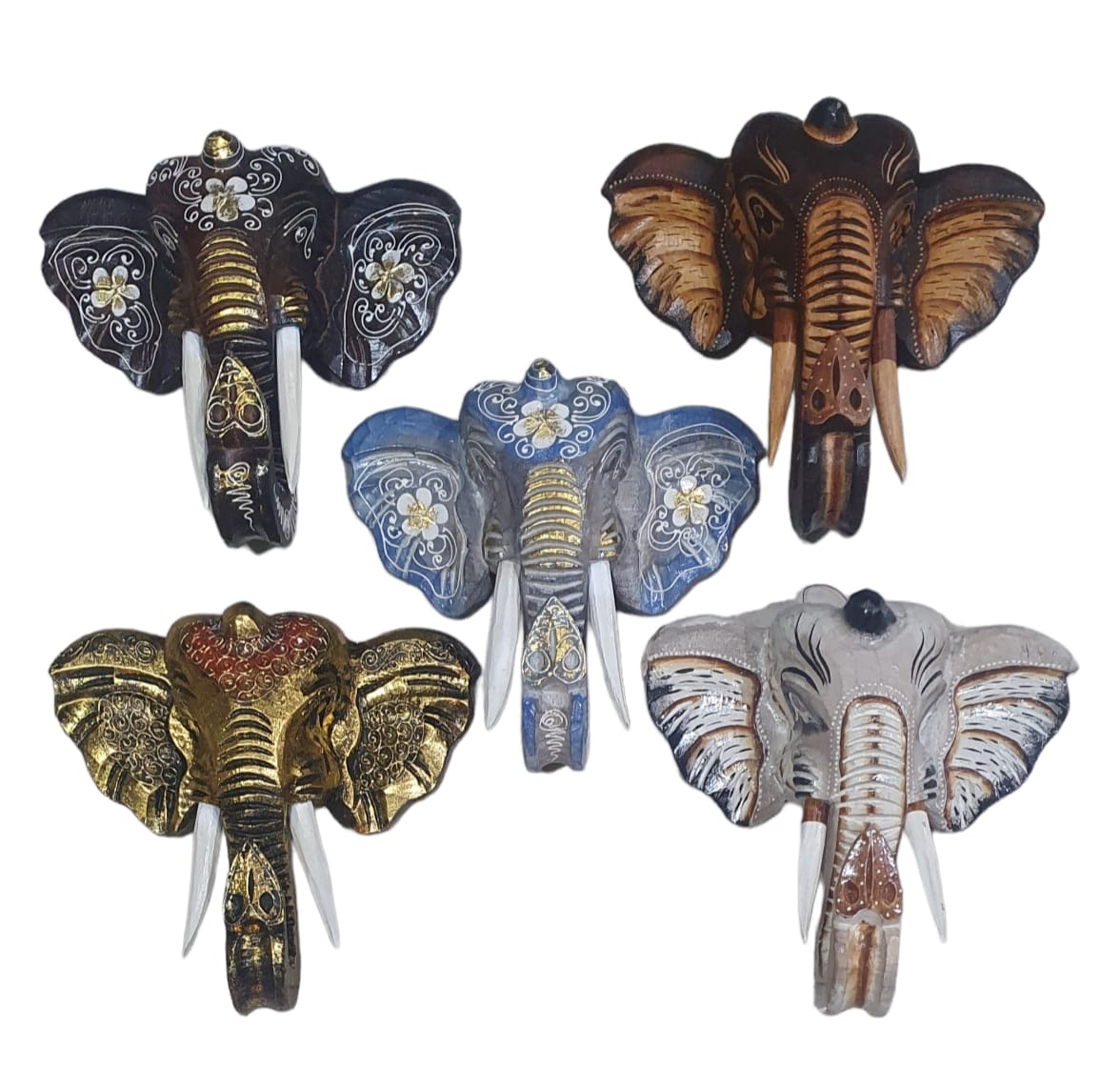 Cabeza elefante 25 cm (queda solo puntillismo)