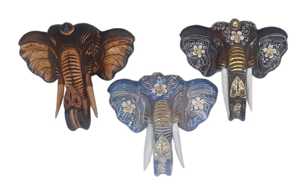Cabeza elefante 30 cm