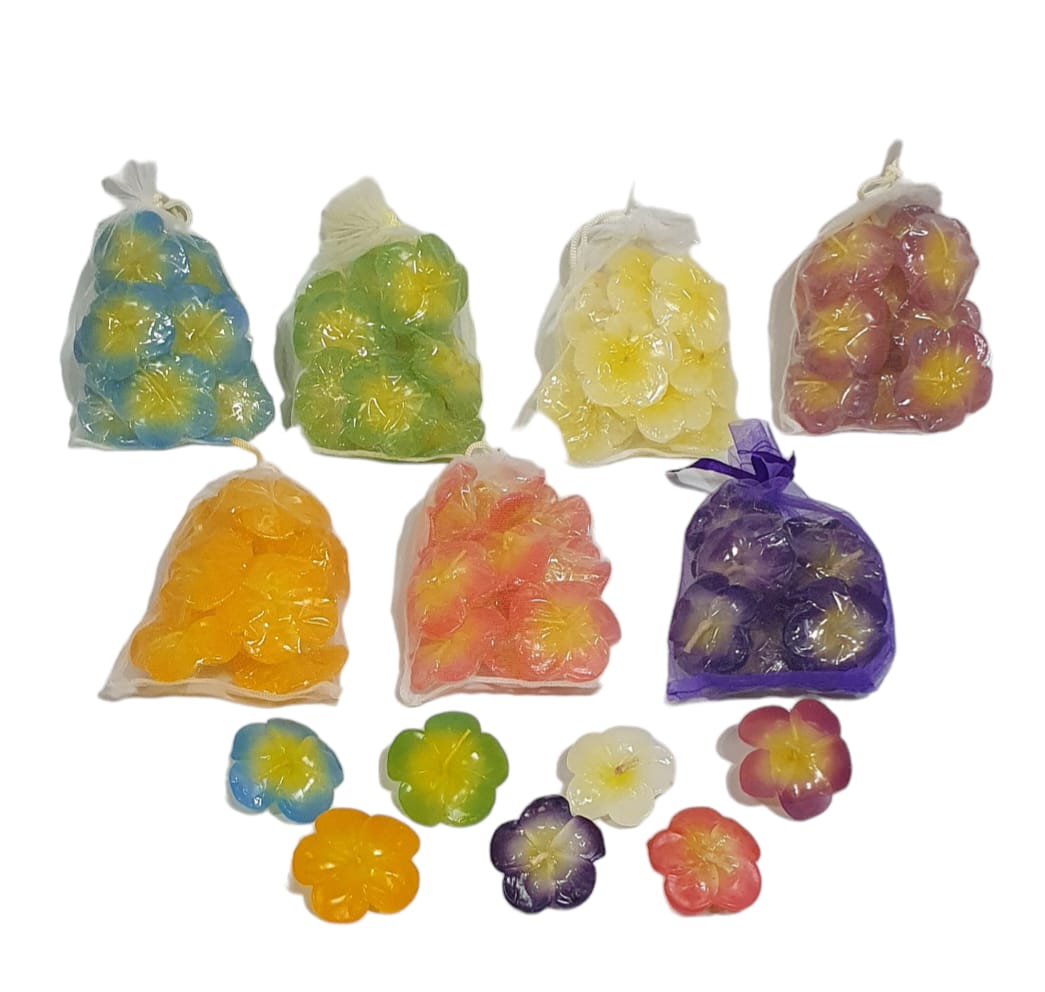 Vela flor en bolsa