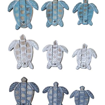 Tortuga con gancho set 3 30/25/20cm