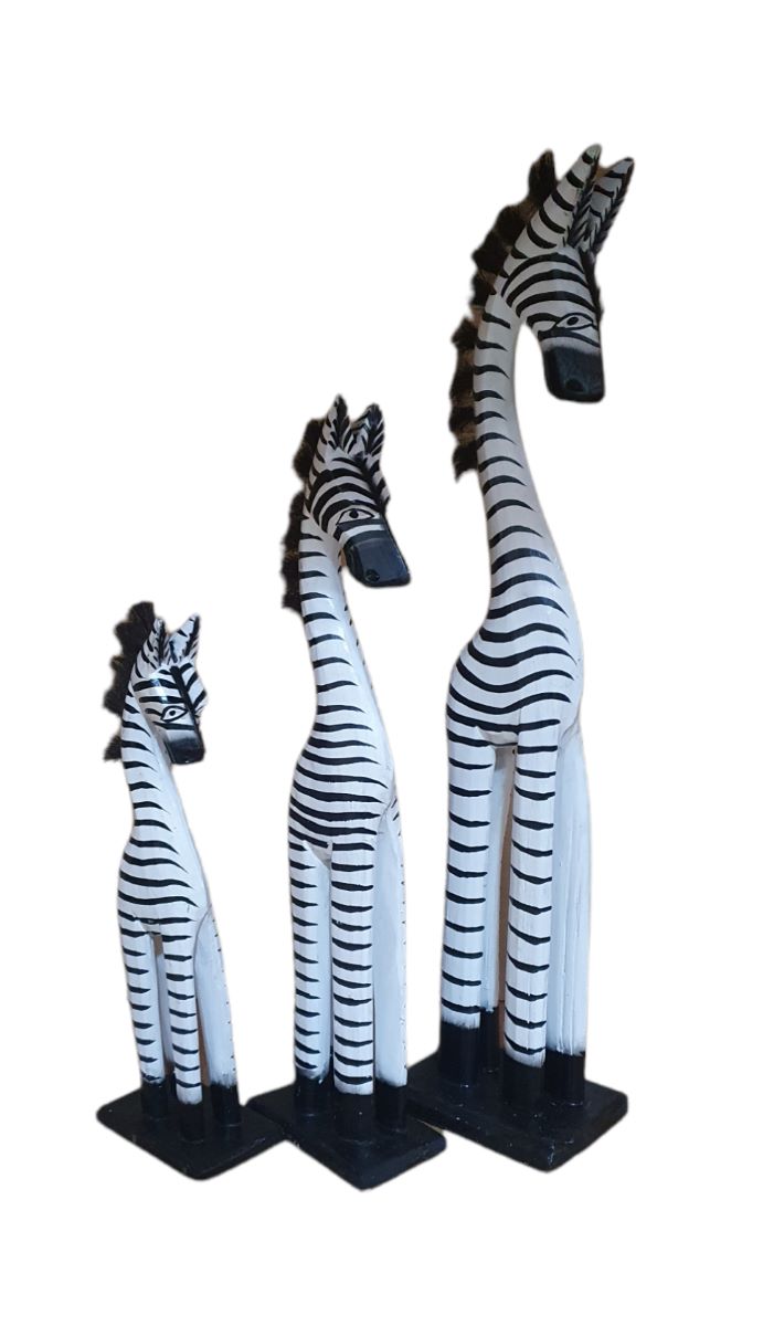 Cebra set 3 50-40-30 cm(queda solo multicolor)