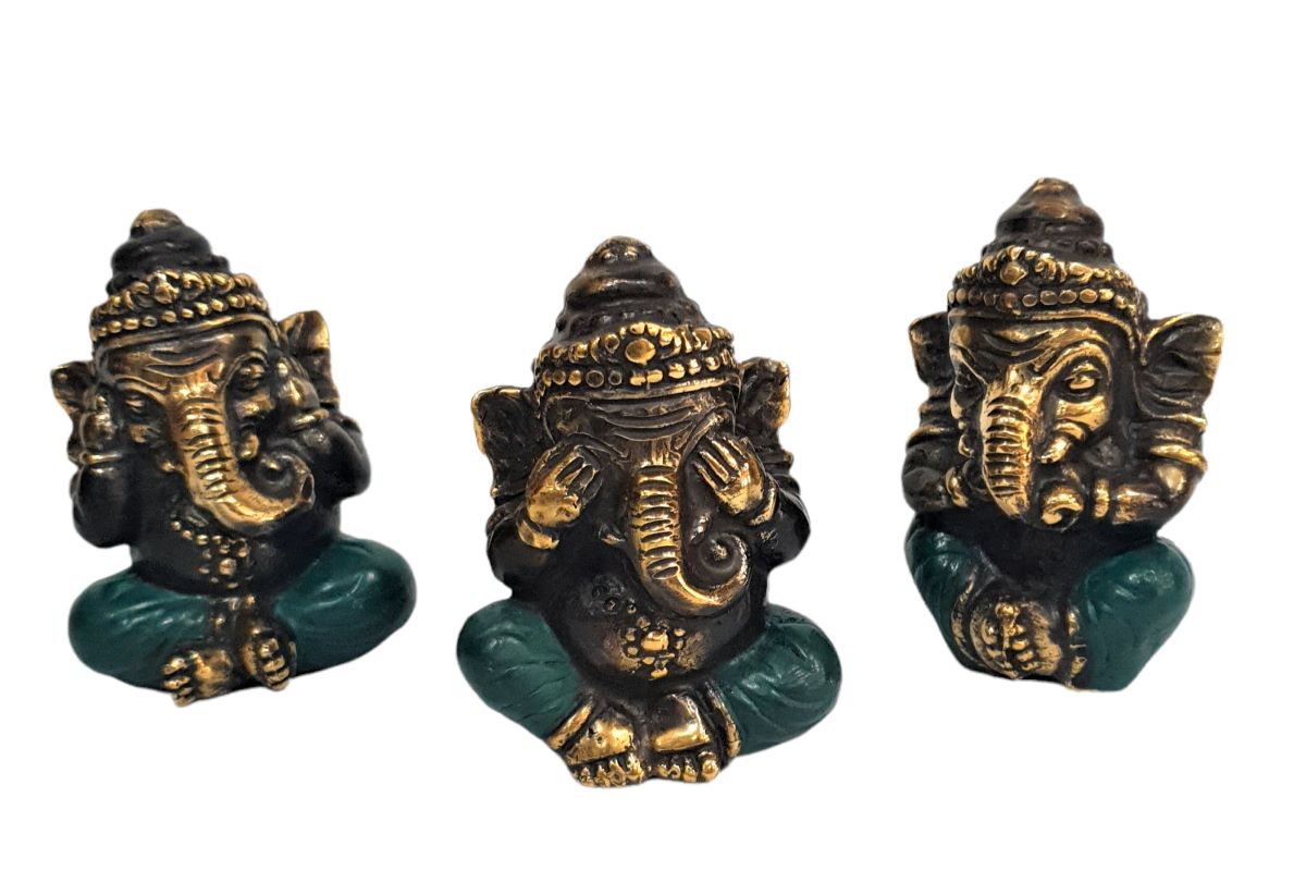 Ganesha set 3 sabio 9 cm