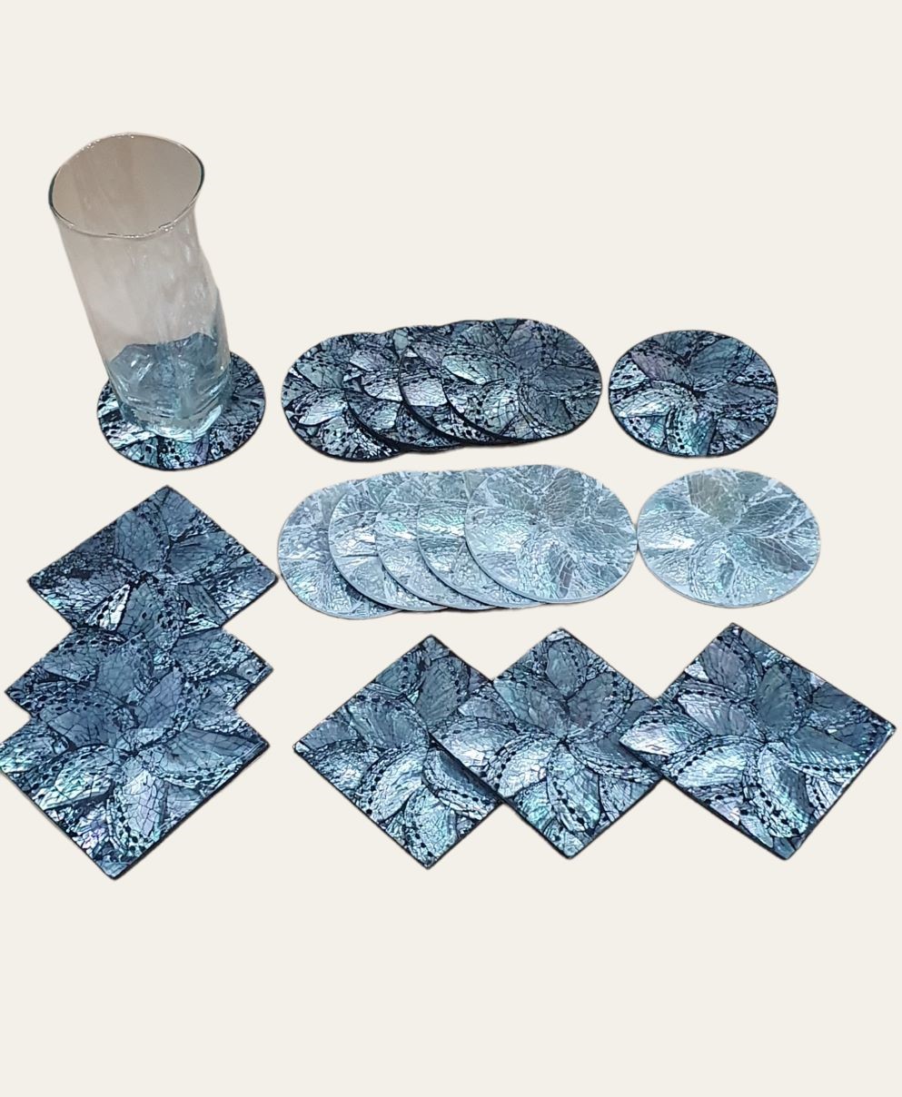 Porta vaso set 6 7 hojos