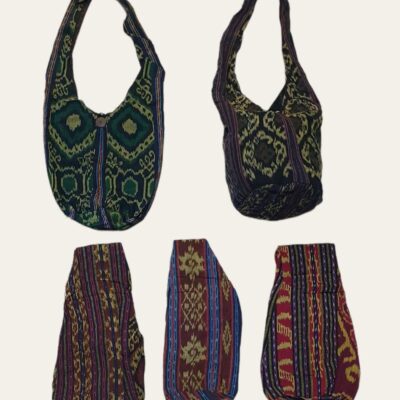 Bolsa redondo con lineas verticales