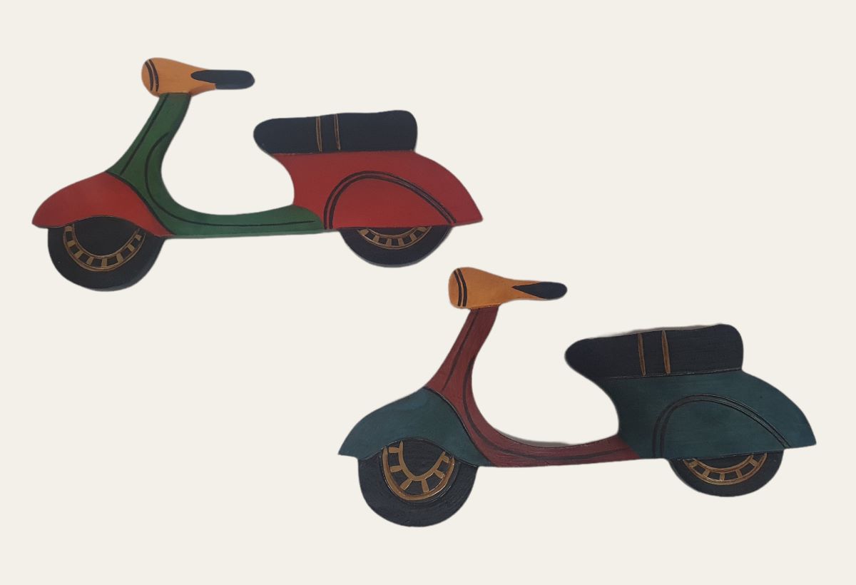Moto vespa 30x20 cm