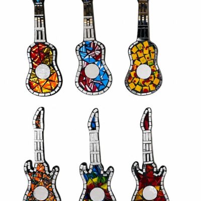 Guitara mosaico chica 20cm