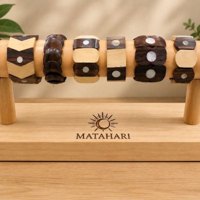 Pulsera madera mix (minimo 12und