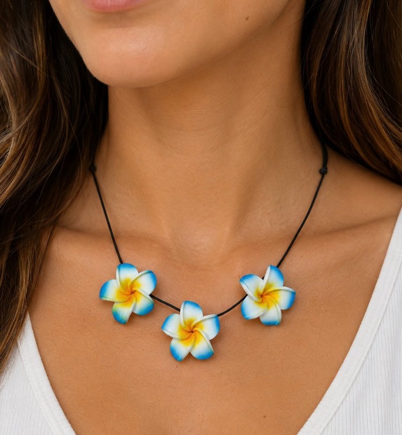 Collar 3 flores (minimo 12und - Imagen 2