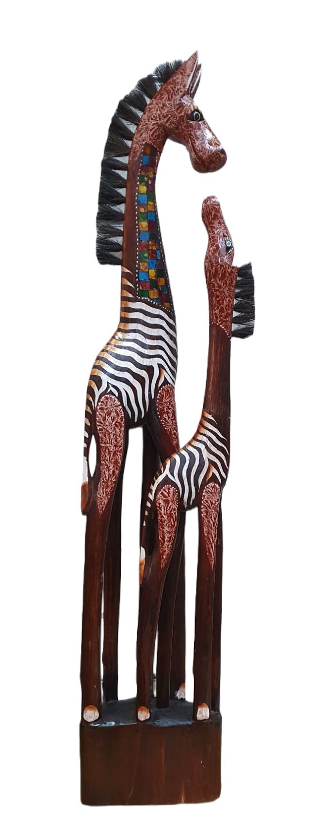 Jirafa ,zebra, elefante con hijo mosaico 1m - Imagen 3