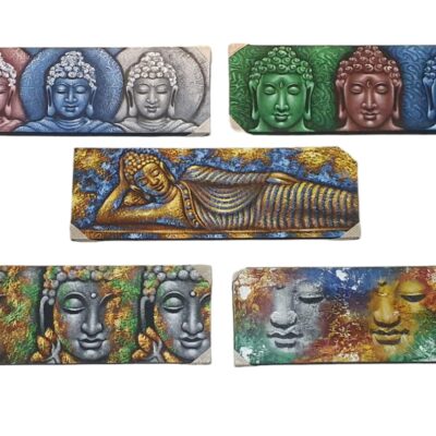Cuadro BUDHA 3 caras 30x90