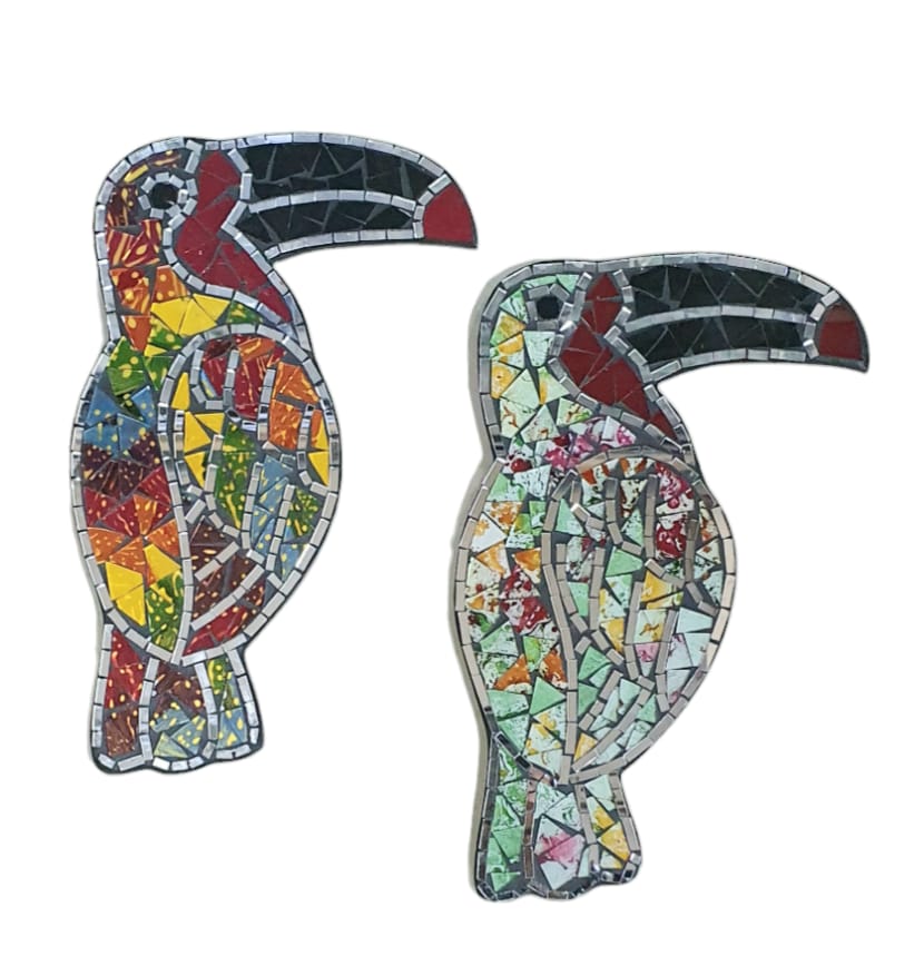 Tucan mosaico 30cm