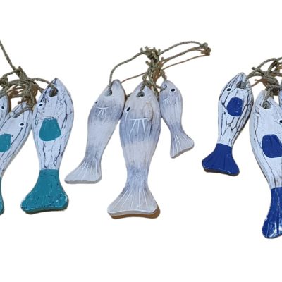 Pescado set 3 simple 25-20-15cm colgado
