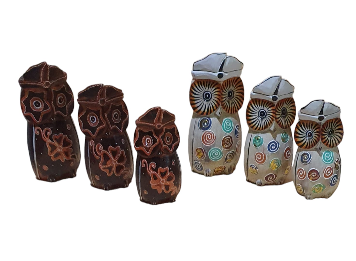 Buho set 3 con gorro 20-17-15cm