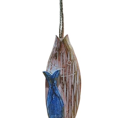 Pescado con hijo colgante 30 cm