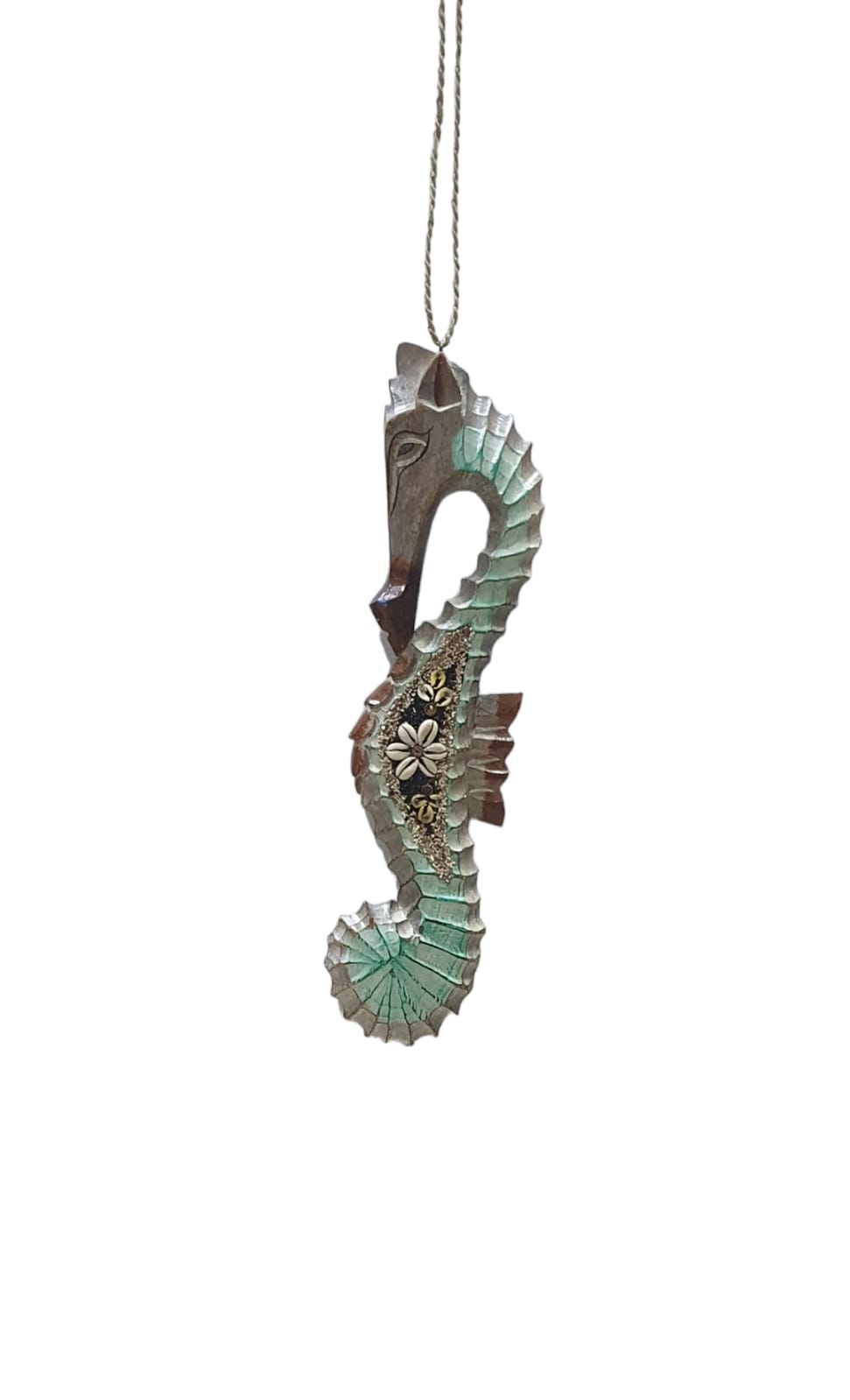 Caballo del mar colgante 40 cm arena