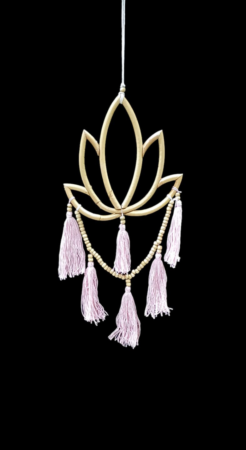 Flor de Lotus madera 22cm 3modelos - Imagen 3