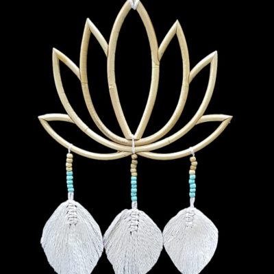 Flor de lotus 30cm 3 hojas