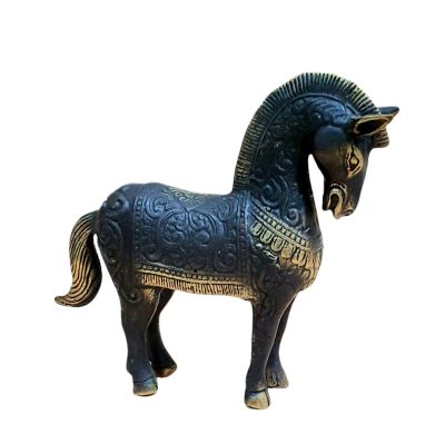 Caballo de bronce 14x12cm