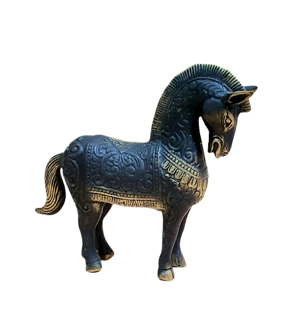 Caballo de bronce 14x12cm
